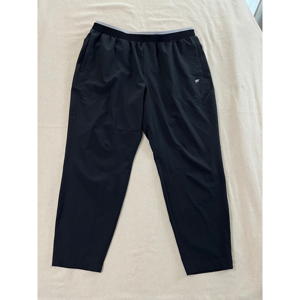 Fabletics Jogger‎ Pants Men's 34 Athletic Workout Black Elastic Drawstring EUC